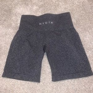 NVGTN black speckled seamless shorts